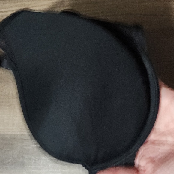 Ellen Tracy Black Bra Sheer Straps with Sheer Sides Size 36 C - Picture 3 of 6